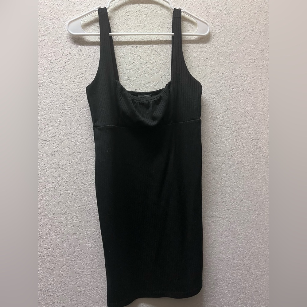 Black mini dress